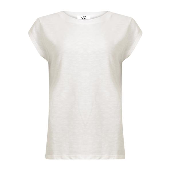 Coster Copenhagen - CC Heart Basic Rund Hals T-shirt i Hvid