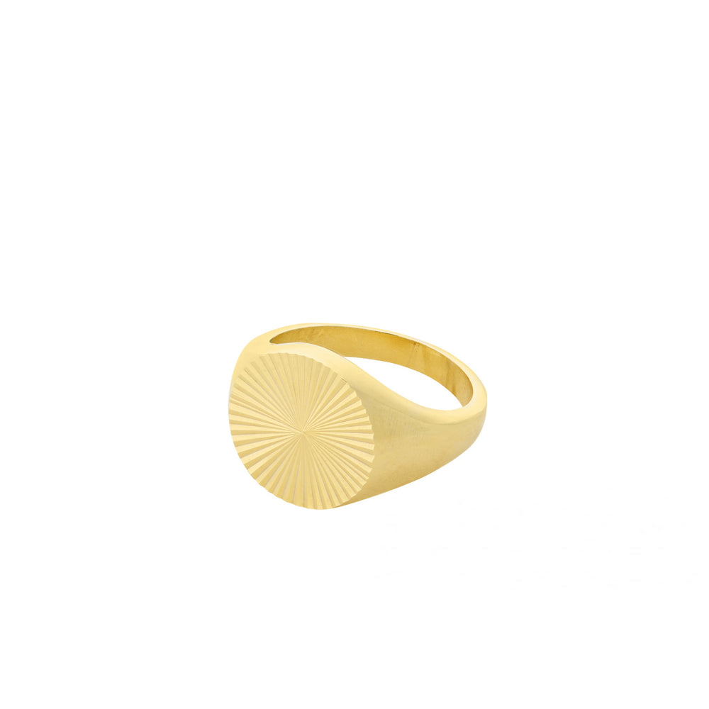 Pernille Corydon - Ocean Star Signet Ring i Guld