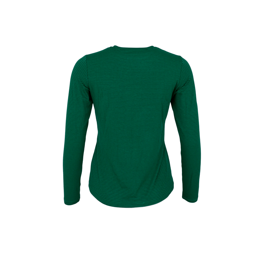 Black Colour - BcPayton Stribet L/S T-shirt i Grøn