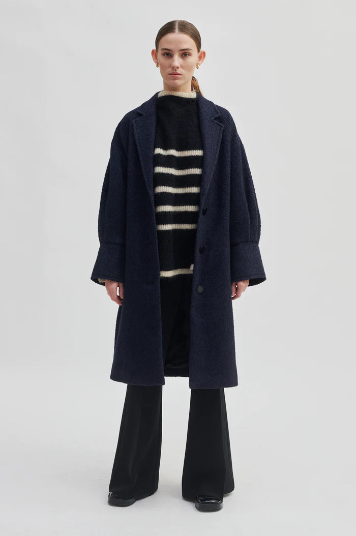 Second Female - Cakile Frakke i Peacoat Blå