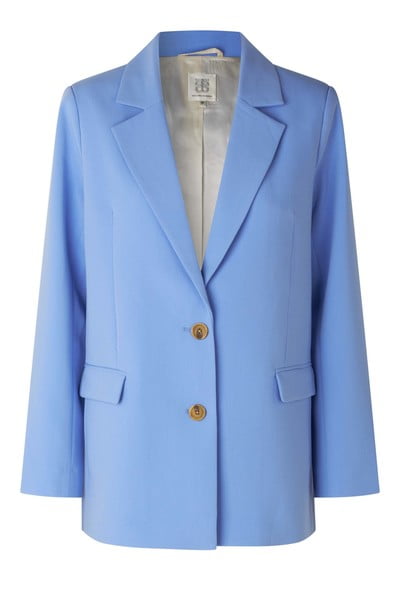 Second Female - Levien Klassiske Blazer i Cornflower Blue