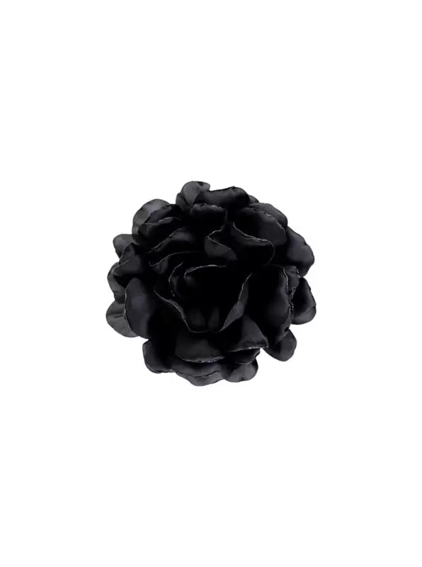 Black Colour - BcFiora Lille 2i1 Blomst Broche/Nål i Sort
