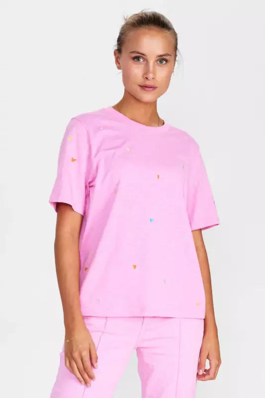 Nümph - NuKristin T-shirt i Begonia Pink
