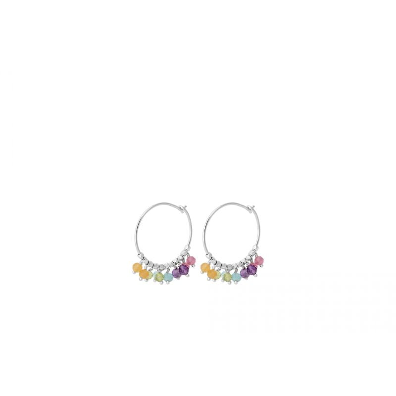 Pernille Corydon - Rainbow Hoops i Sølv