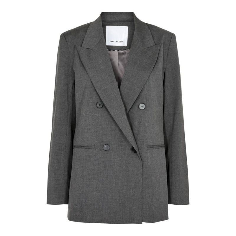 Co´Couture - Tame Oversize Blazer i Mid Grey