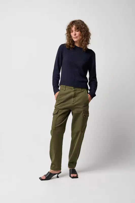 Pieszak - Gigi Relaxed Cargo Bukser i Combat Green