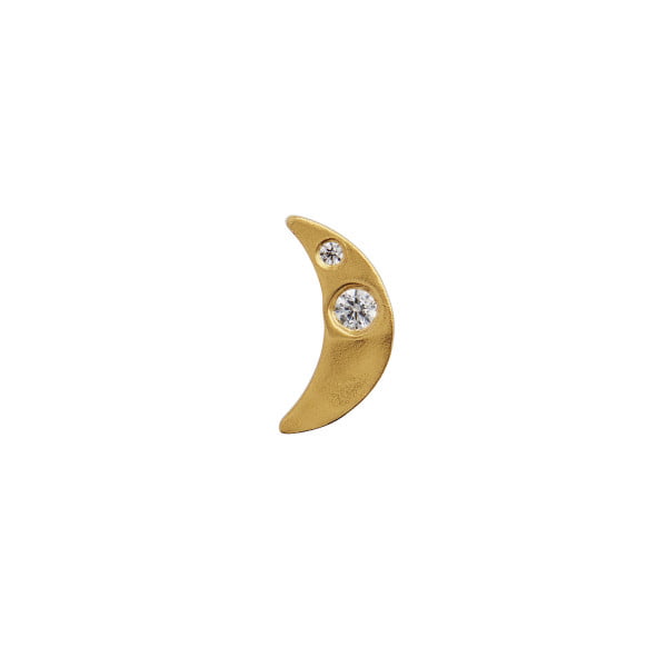 Stine A - Petit Bella Moon Ørering i Guld