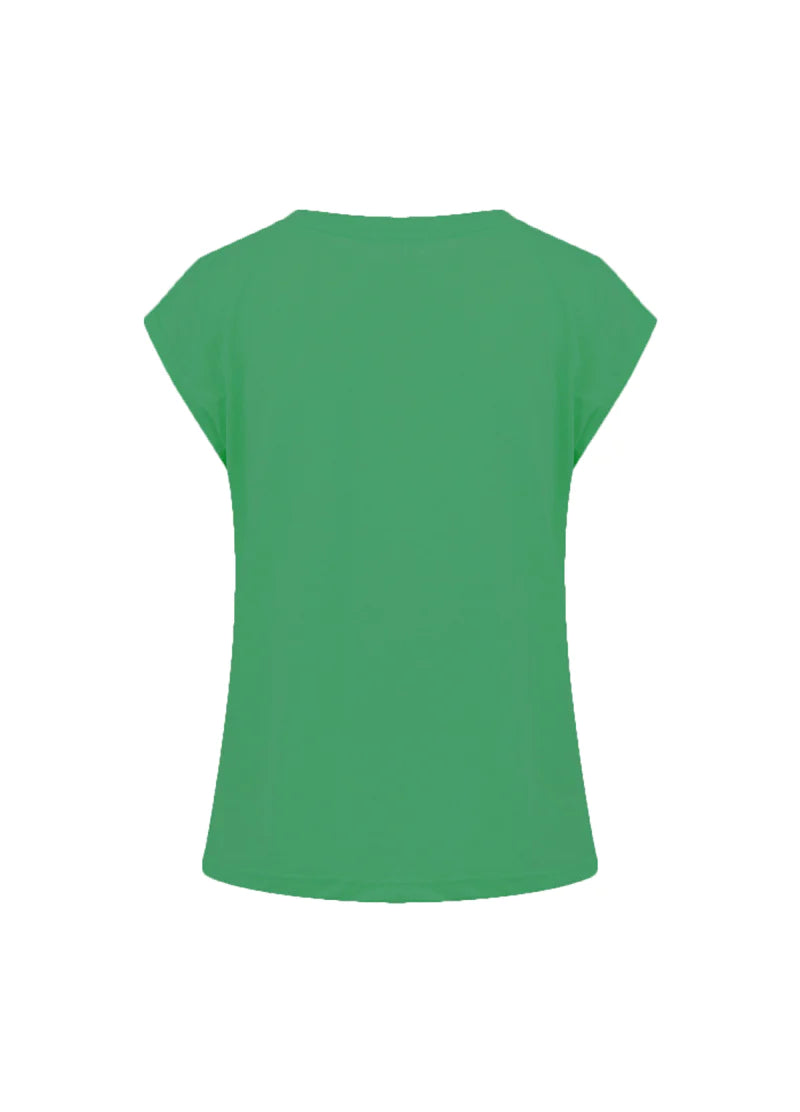 Coster Copenhagen - CC Heart Basic T-shirt Rund Hals i Emerald Grøn