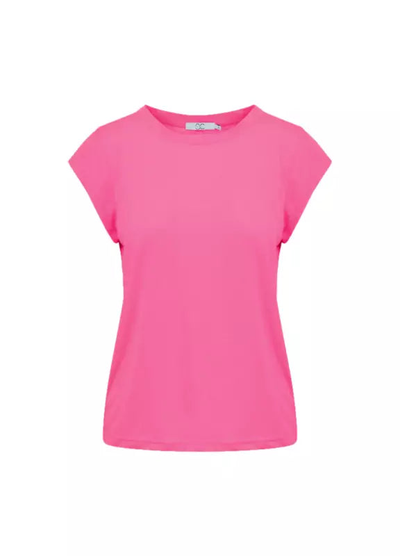 Coster Copenhagen - CC Heart Basic T-shirt Rund Hals i Clear Pink