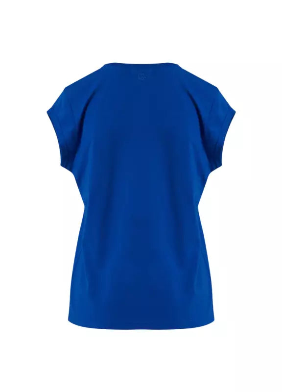 Coster Copenhagen - CC Heart Basic T-shirt V-Hals i Electric Blue