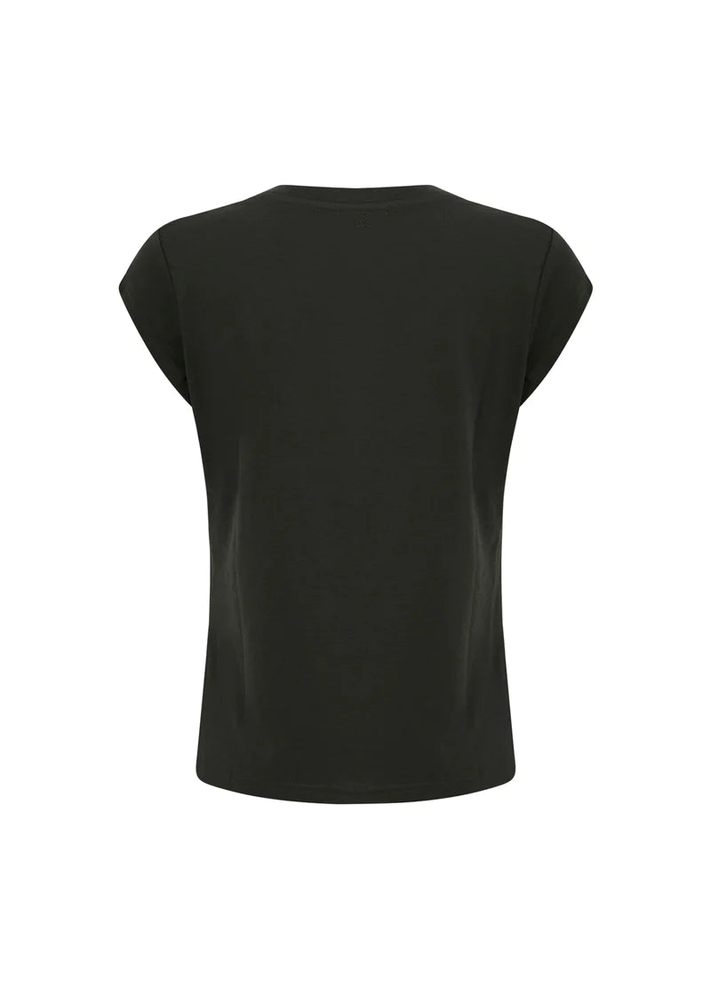 Coster Copenhagen - CC Heart basic Rund Hals T-shirt i Hunter Green