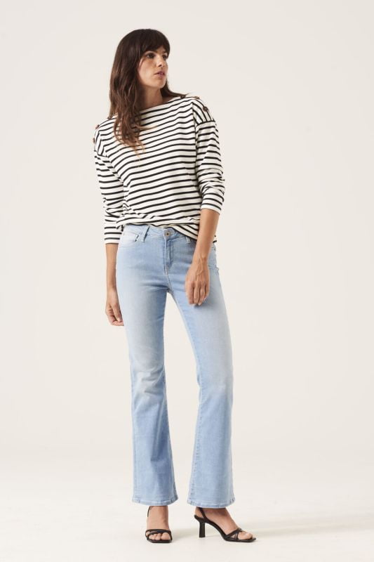 Garcia - Celia Superslim Flared Jeans i Light Used