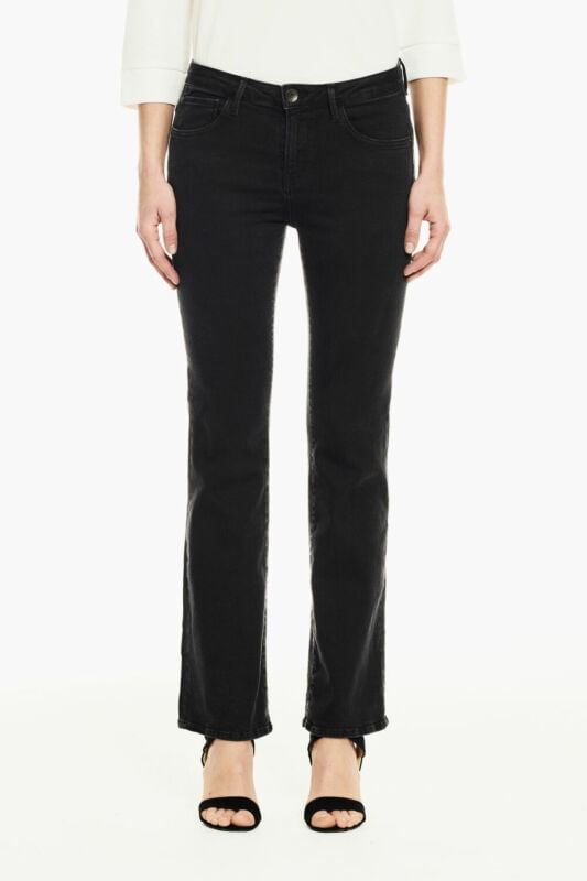 Garcia - Celia Superslim Flared Jeans Dark Used Sort