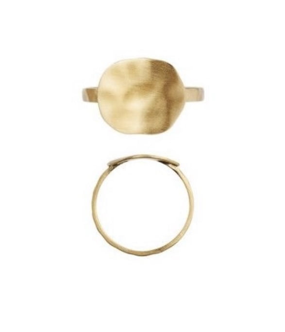 Stine A - Hammered Ring i Guld