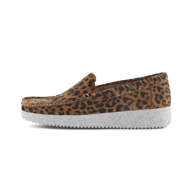 Nature Footwear - Elin Suede Loafers i Leopard
