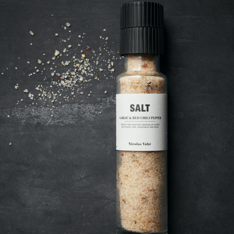 Nicolas Vahé Salt - Salt m. Hvidløg og Rød Chili Peber