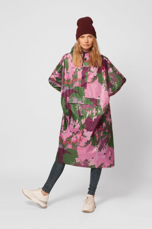 Rain Kiss Regn Poncho - Regn Poncho i Digi Spring Camo