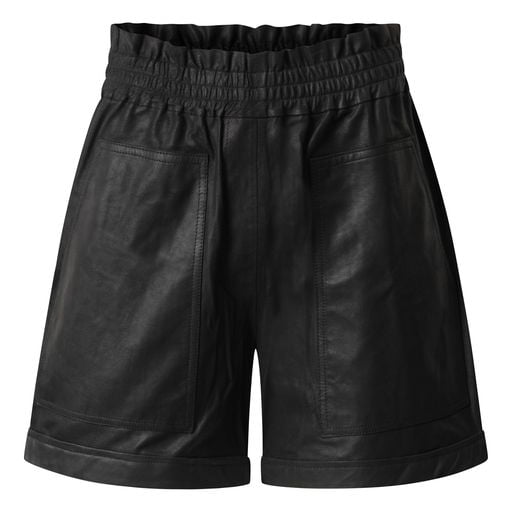 Depeche - Skind Shorts m. Elastik i Sort