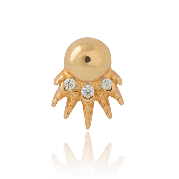 Sanne Nordahn - Tiny Treasures Sun Ørestik i Guld